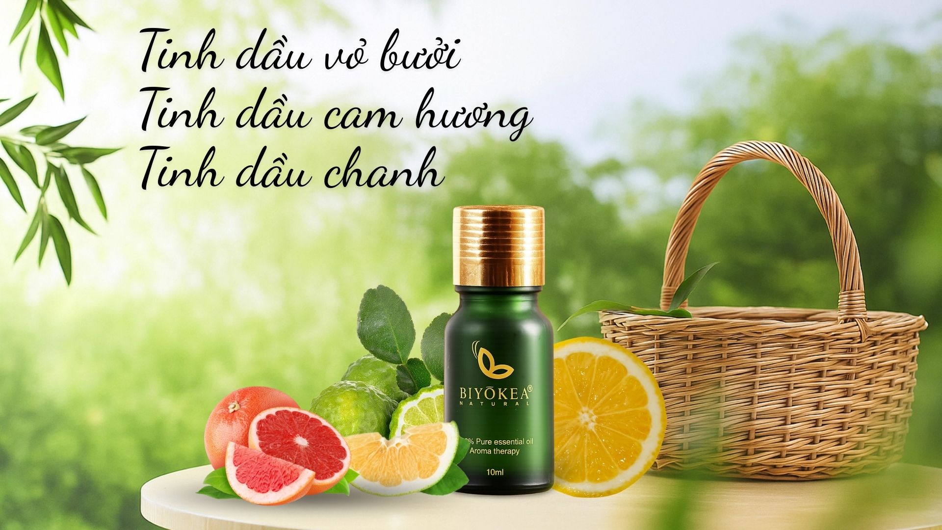 Tinh dầu vỏ bưởi, cam hương và chanh