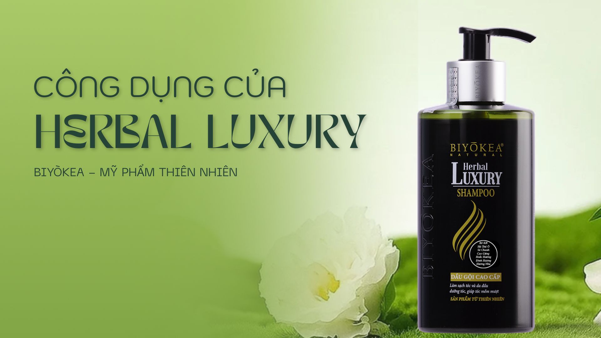 Công dụng của dầu gội thảo dược Herbal Luxury