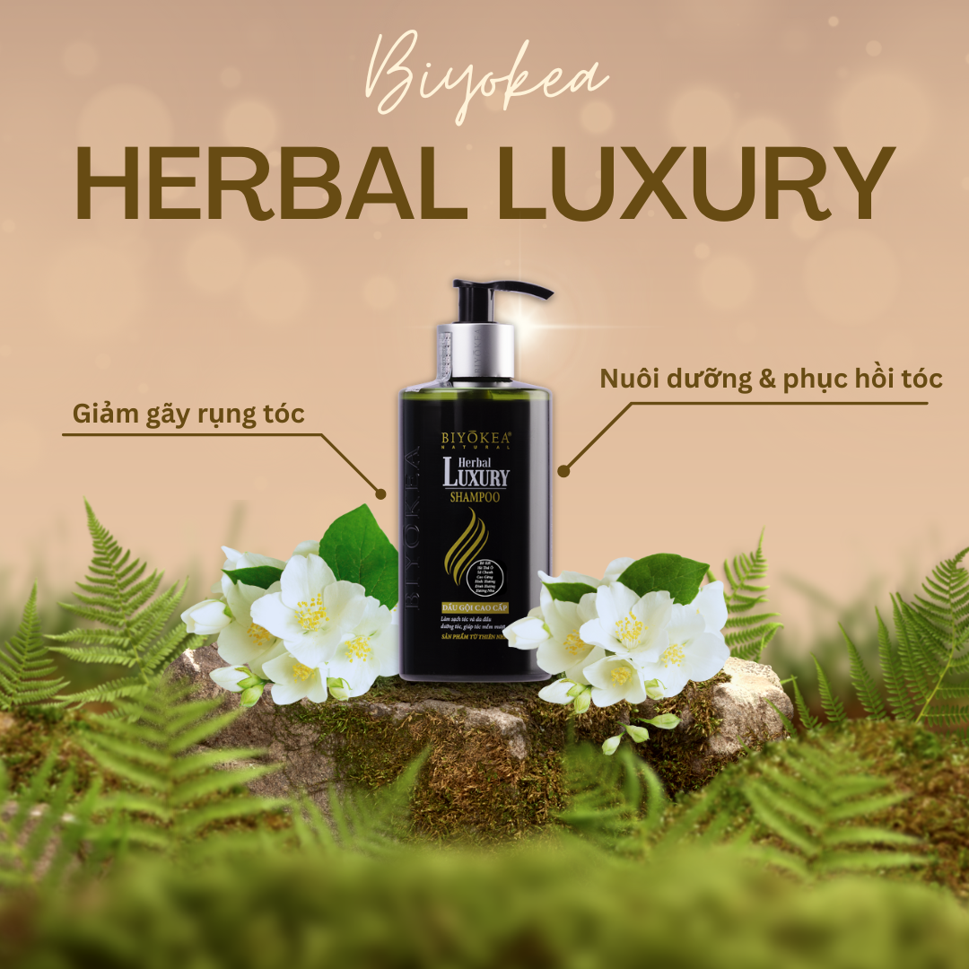 Dầu gội thảo dược tự nhiên giảm gãy rụng