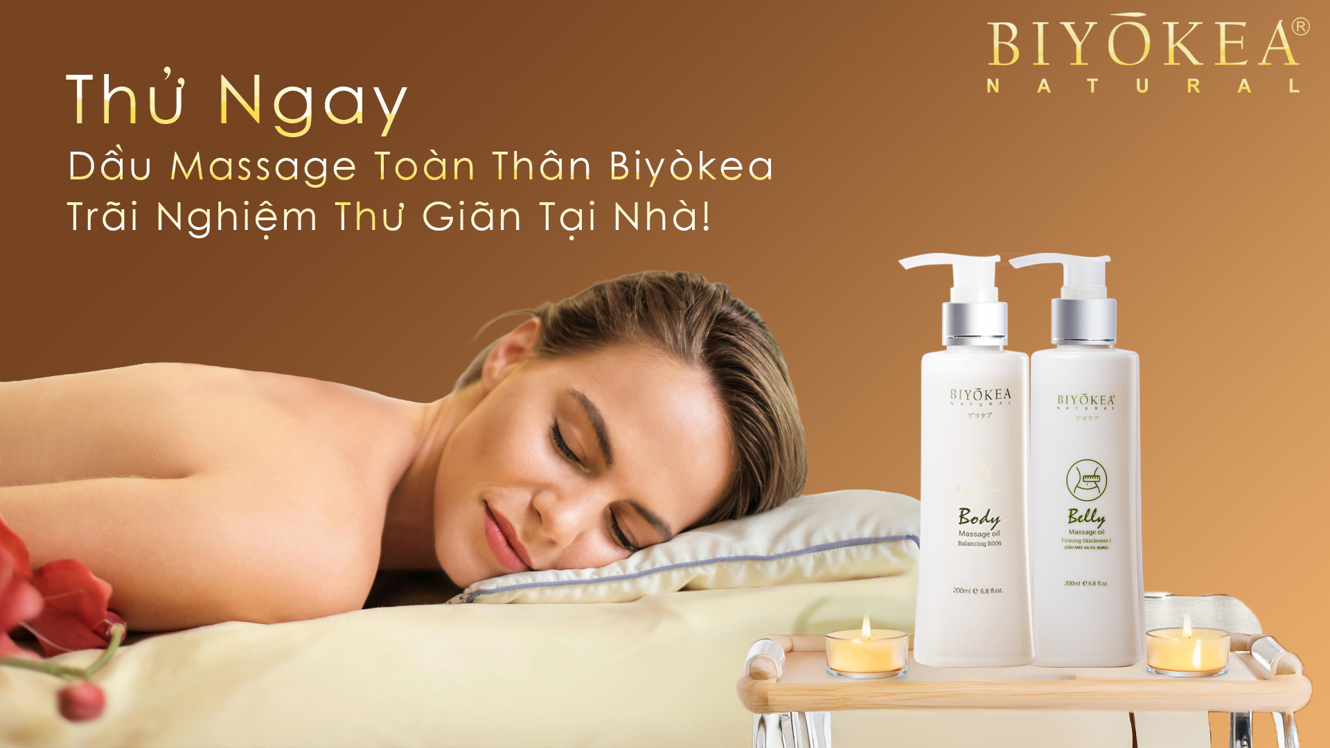 Dầu massage trị liệu Biyòkea 