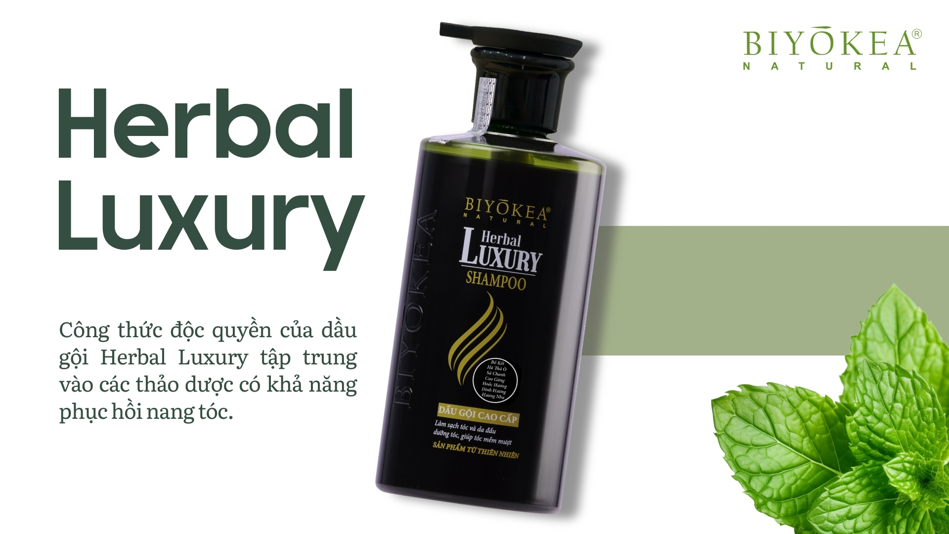 Dầu gội Herbal Luxury giúp tóc chắc khỏe