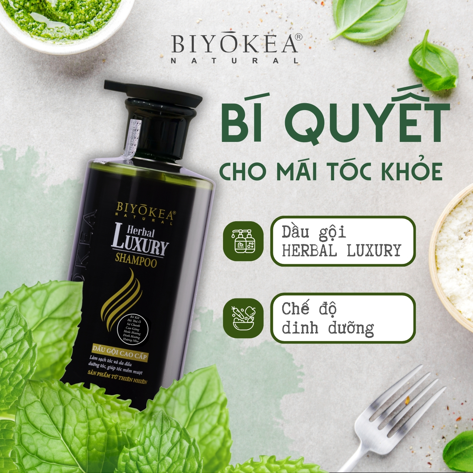 Dầu gội Herbal Luxury - Bí quyết cho mái tóc khỏe đẹp
