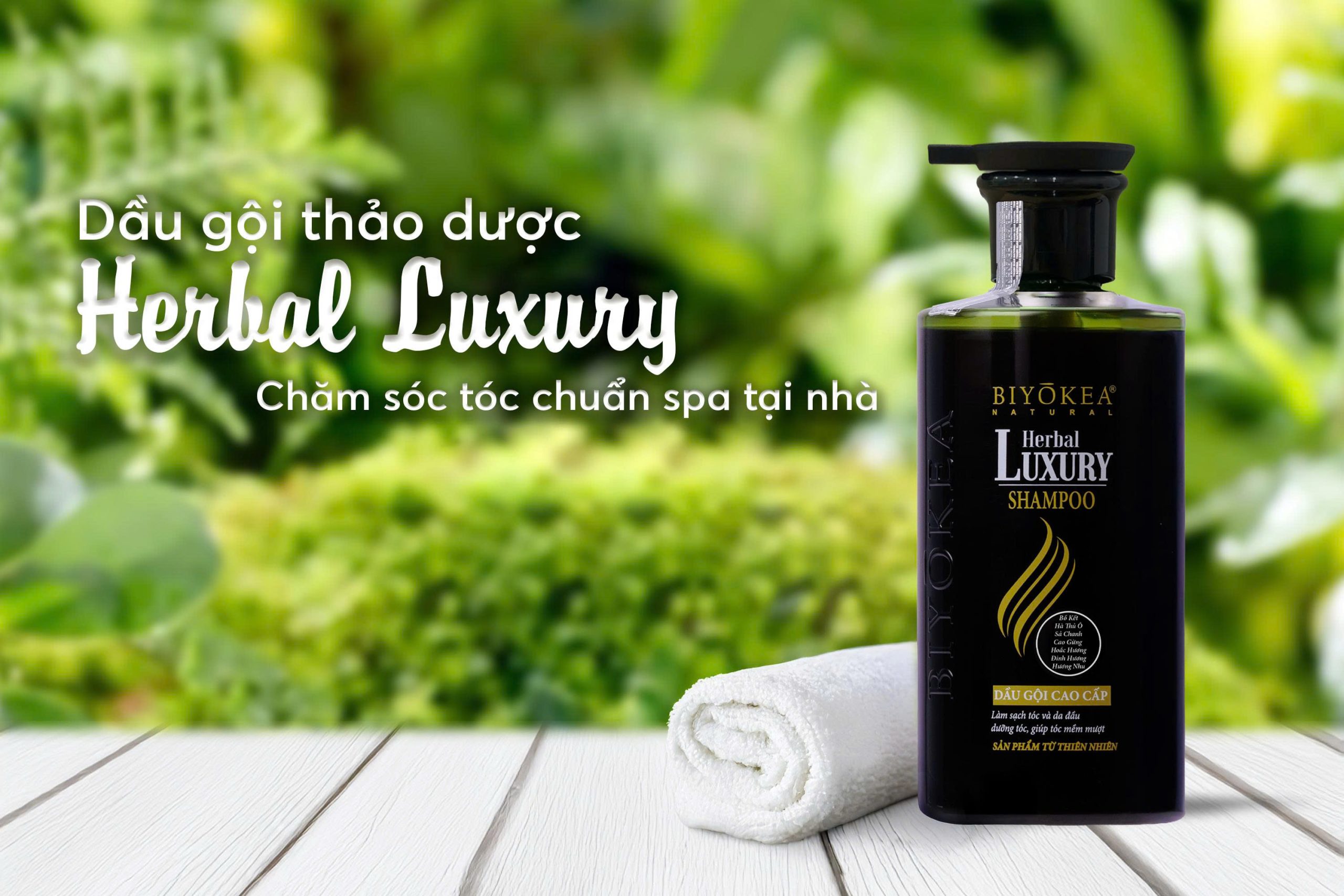 Dầu gội thảo dược Herbal Luxury - chăm sóc tóc chuẩn spa tại nhà