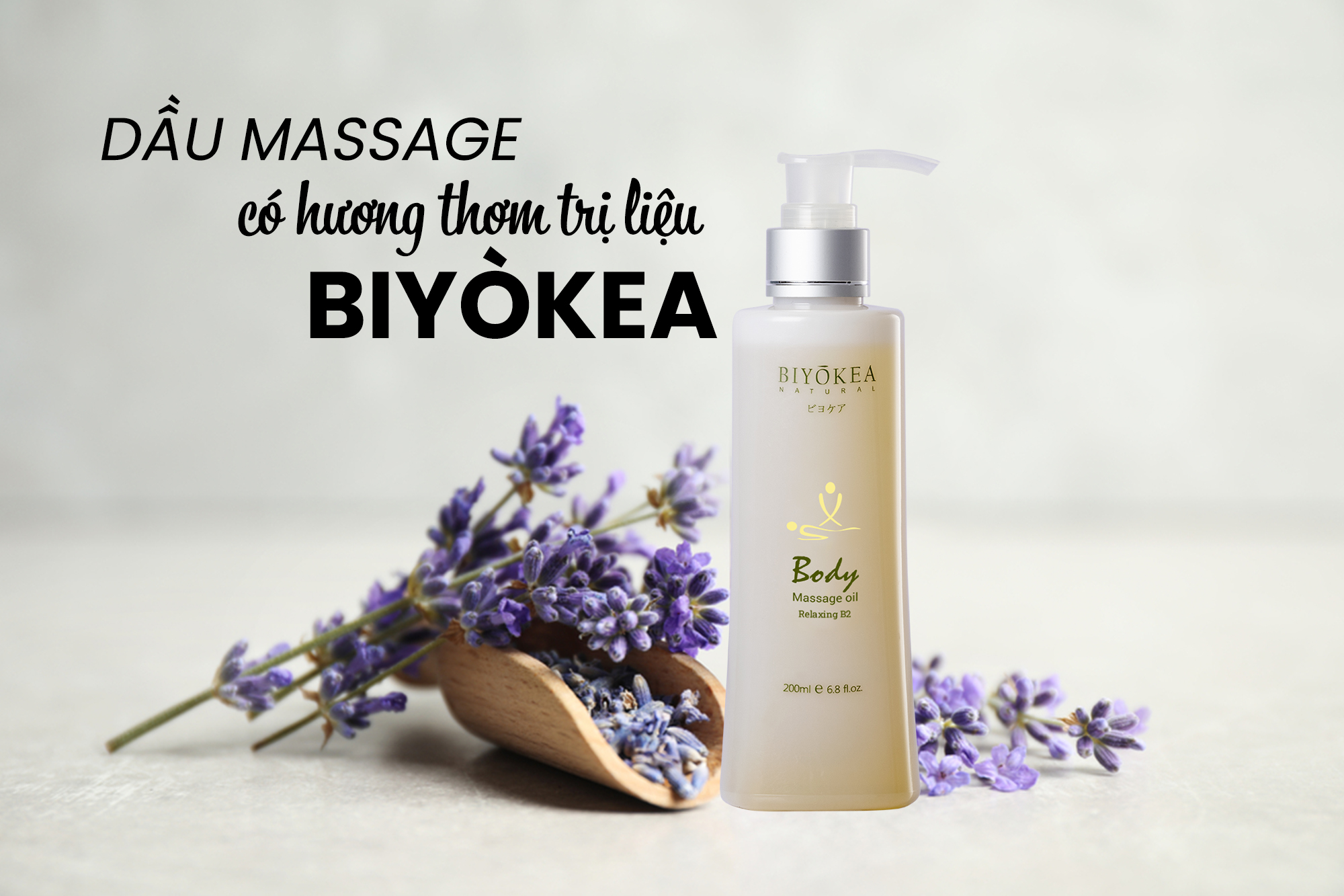 Dầu massage có hương thơm trị liệu Biyòkea