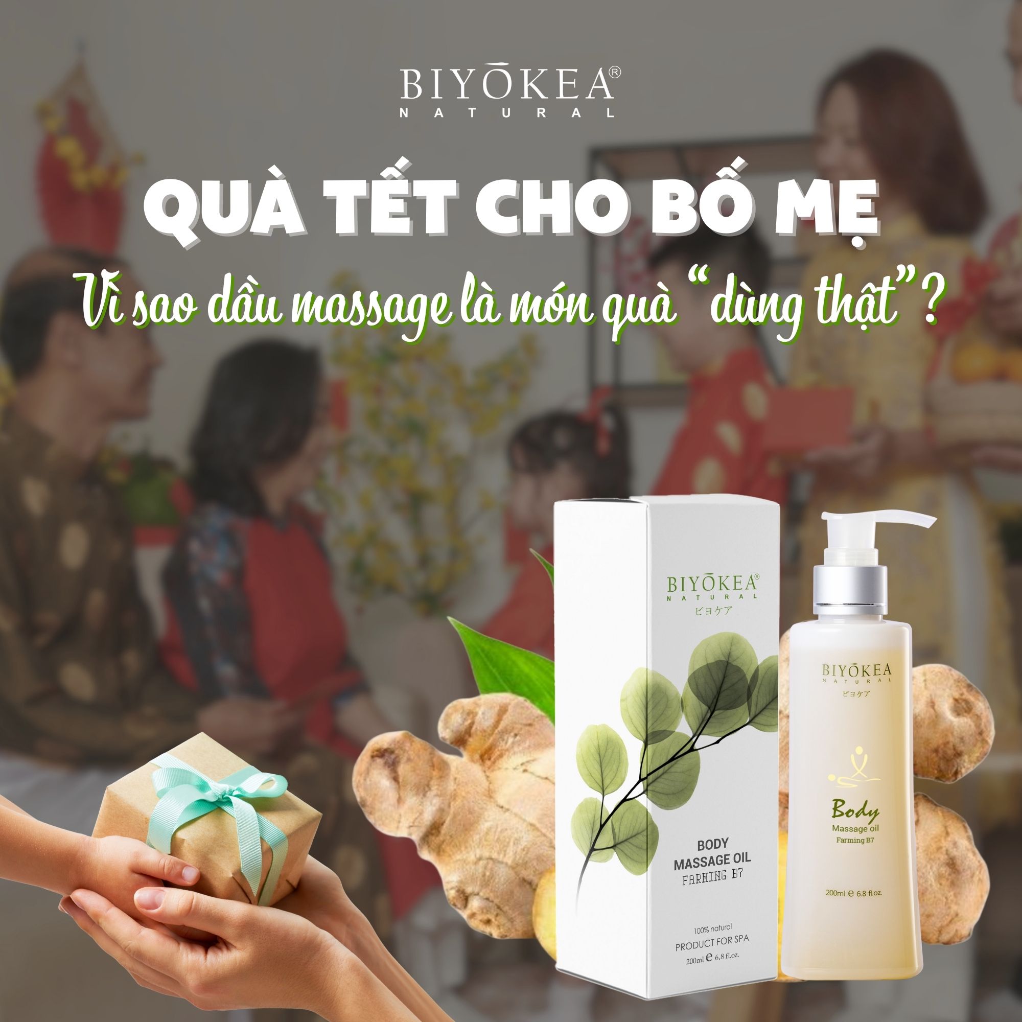 Quà tặng bố mẹ - Dầu massage