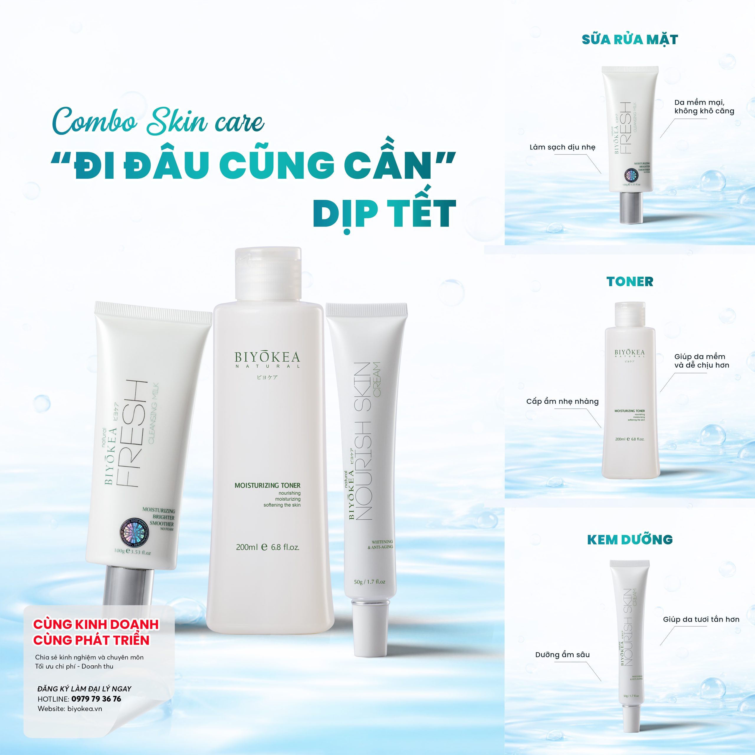 Combo skincare "đi đâu cũng cần" dịp Tết