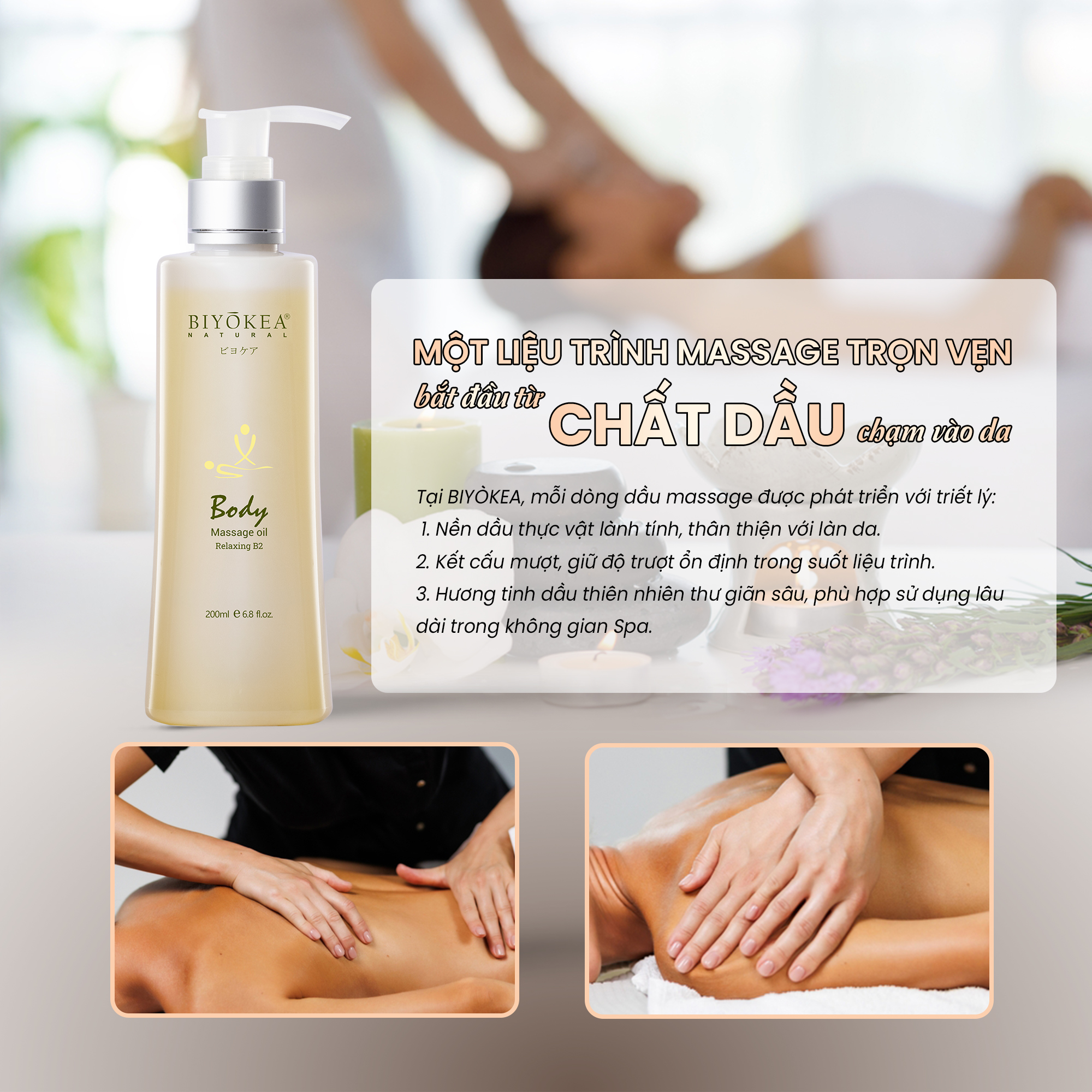 Dầu Massage Thư Giãn Cao Cấp Cho Spa – Bí Quyết Giữ Chân Khách Hàng