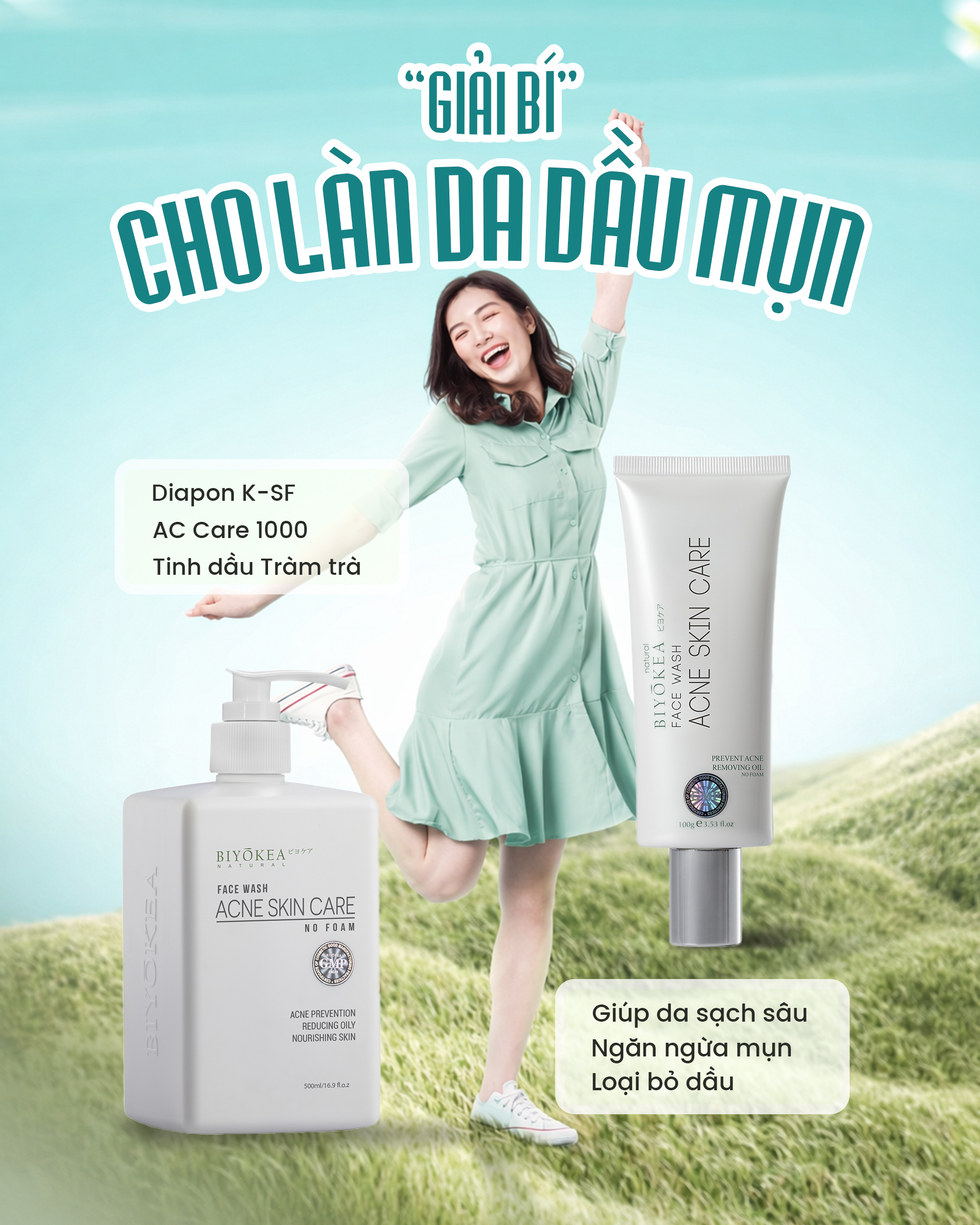 Giải bí cho làn da dầu mụn