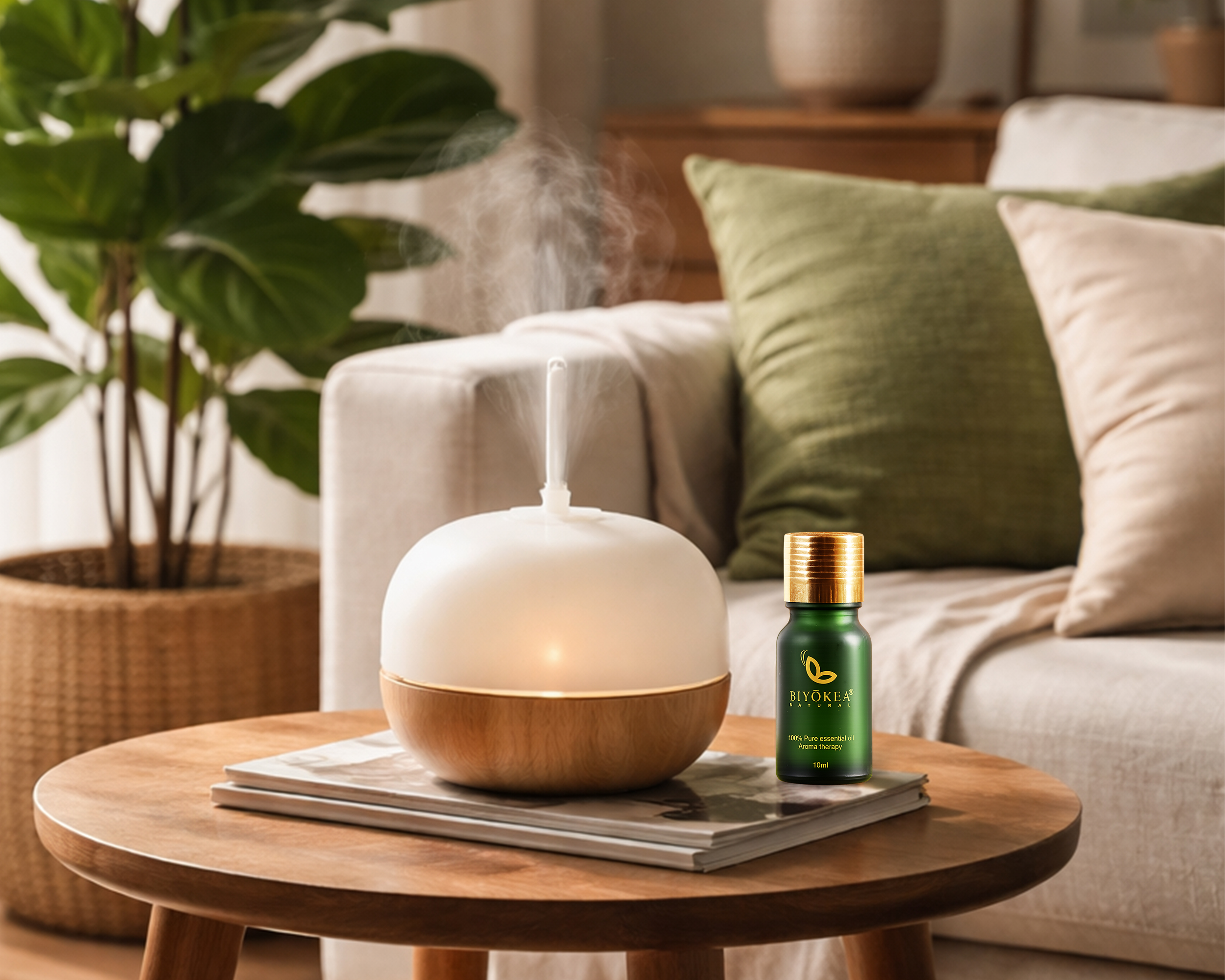 Câu chuyện mùi hương tinh dầu thiên nhiên vỗ về không gian phòng ngủ tĩnh lặng.