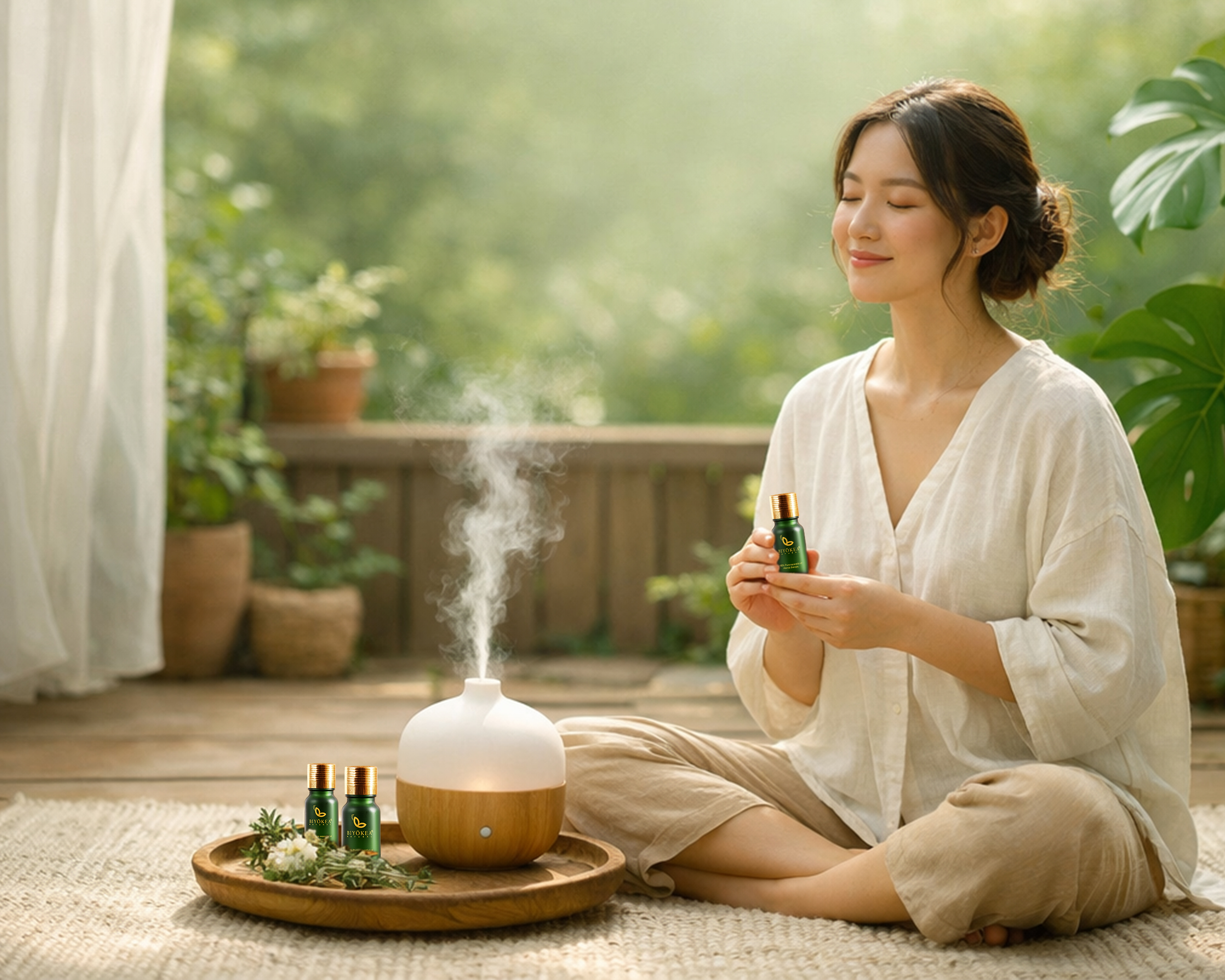 Đón nhận hơi ấm tự nhiên và sự an lành từ liệu pháp tinh dầu thảo mộc.