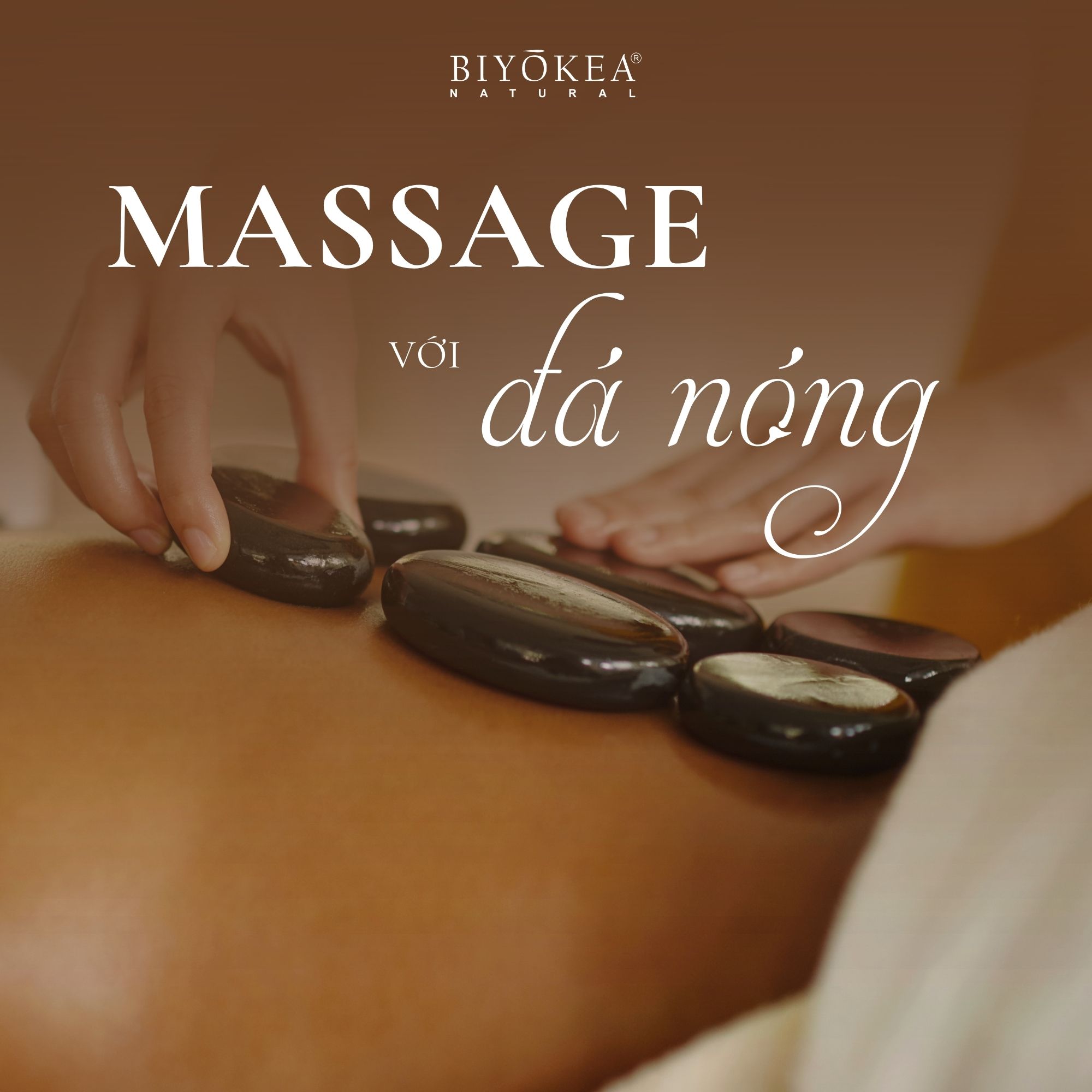 Massage với đá nóng