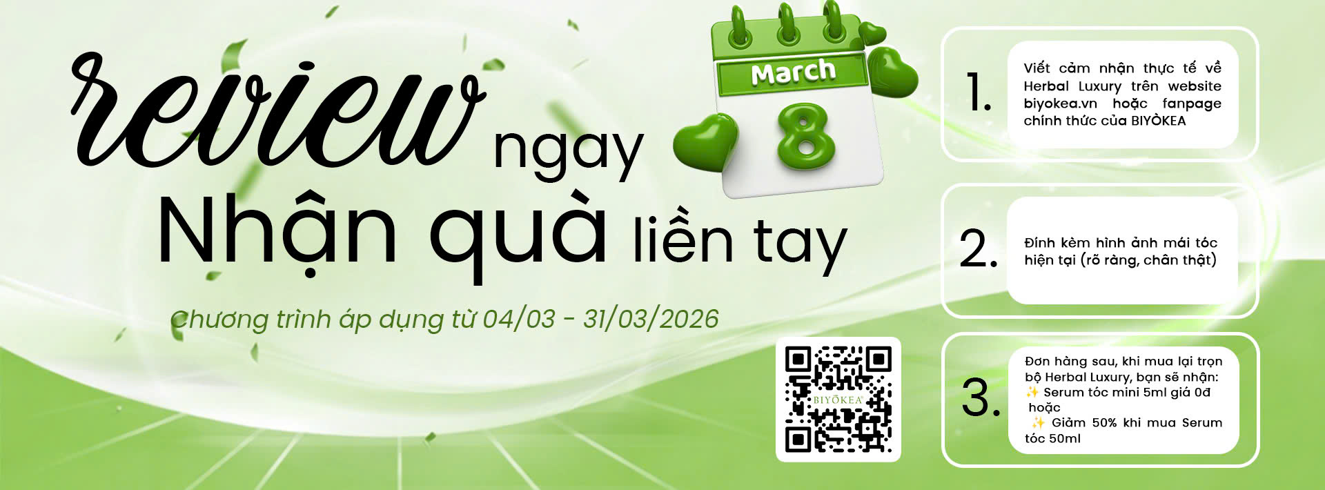 Feedback hay - Nhận quà Herbal Luxury liền tay