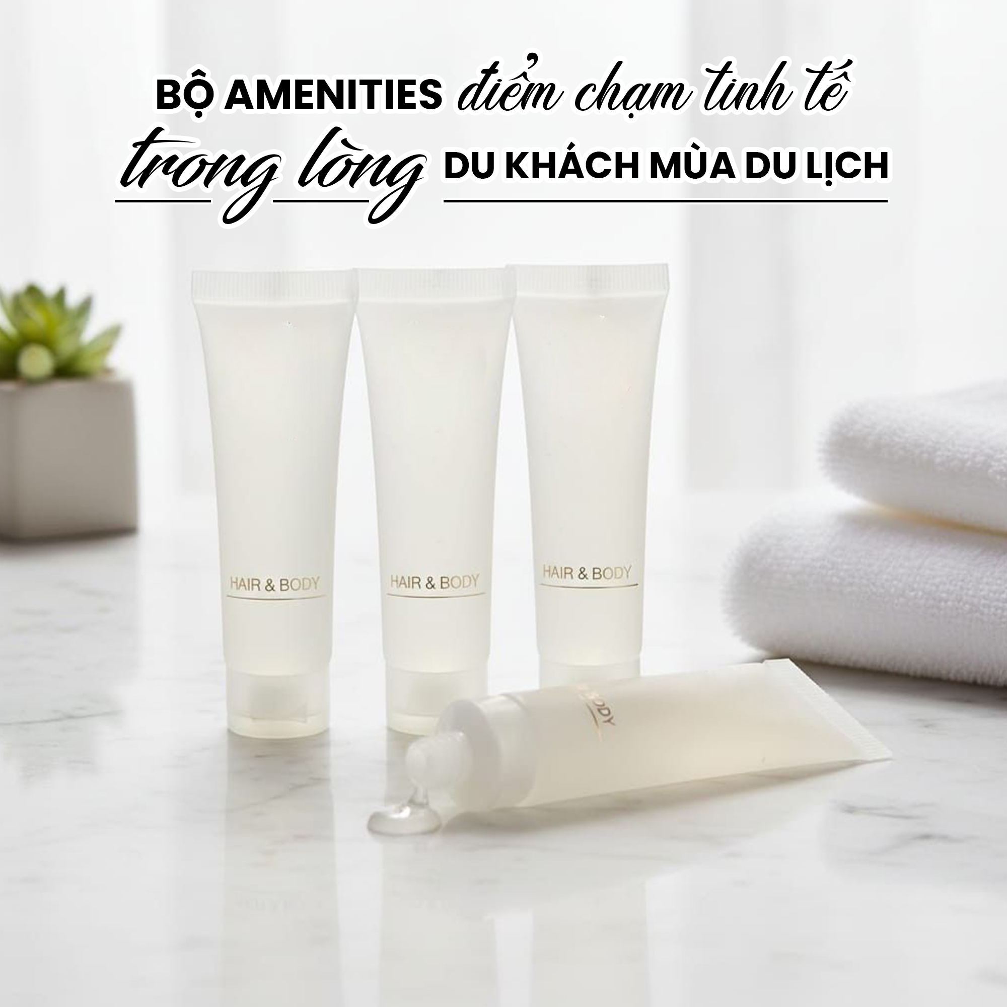Gia công bộ Amenities thảo mộc thiên nhiên 