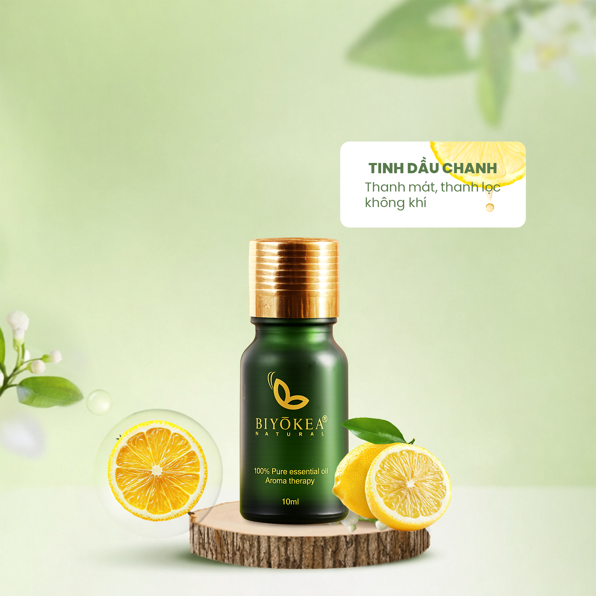 Tinh dầu Chanh – Thanh lọc không gian, khơi nguồn cảm hứng