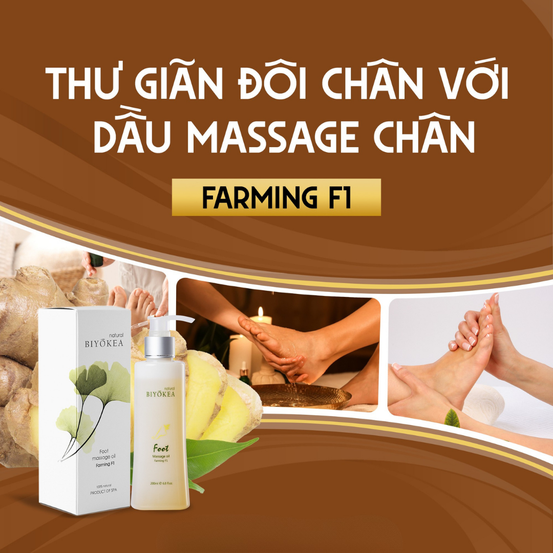 Chăm sóc đôi chân với dầu massage