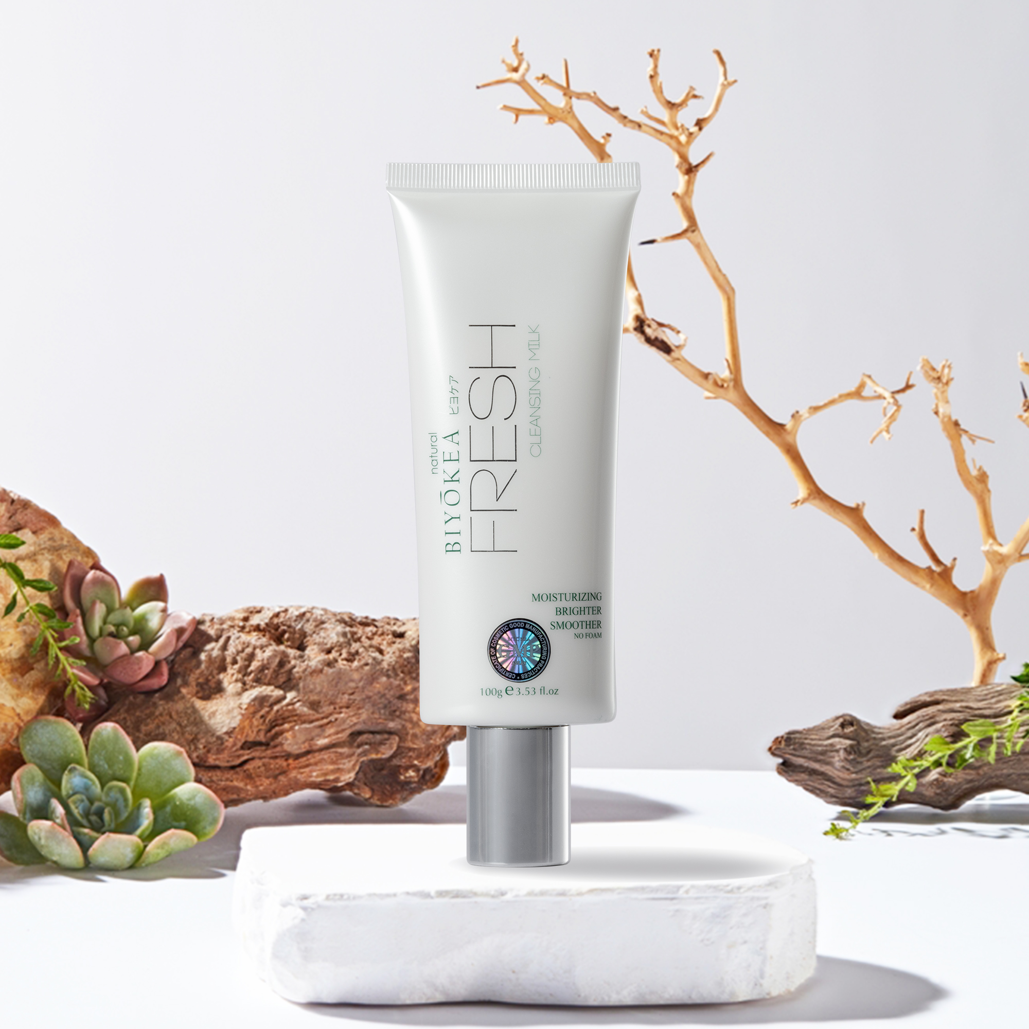 sữa rửa mặt không bọt Fresh Cleansing Moisturizing Milk BIYÒKEA