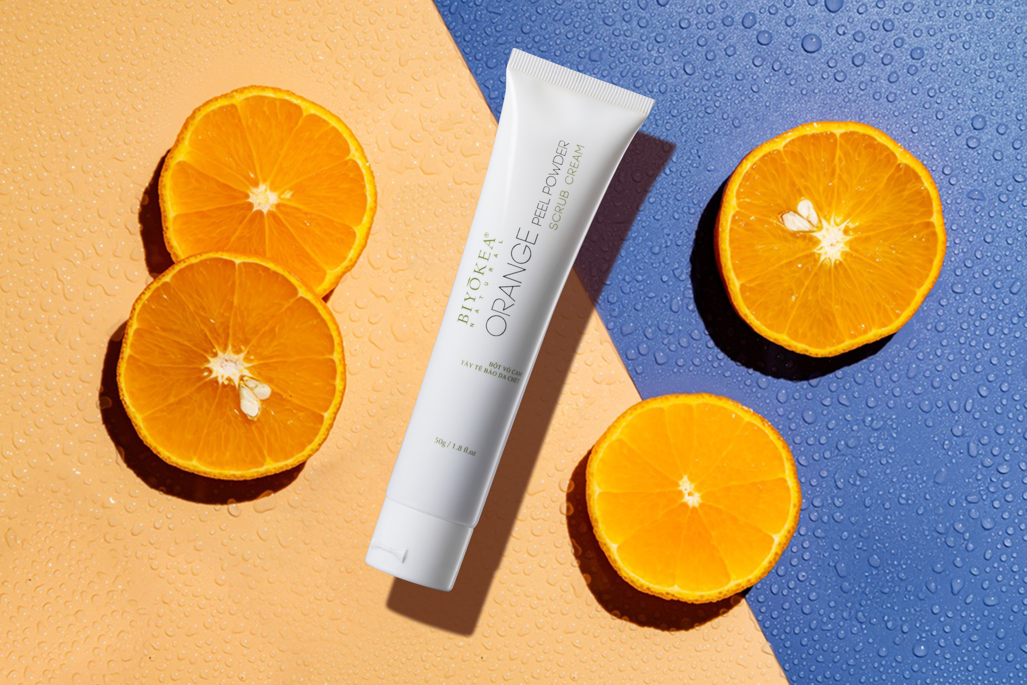bột vỏ cam tẩy tế bào chết BIYÒKEA Orange Peel Powder Scrub Cream