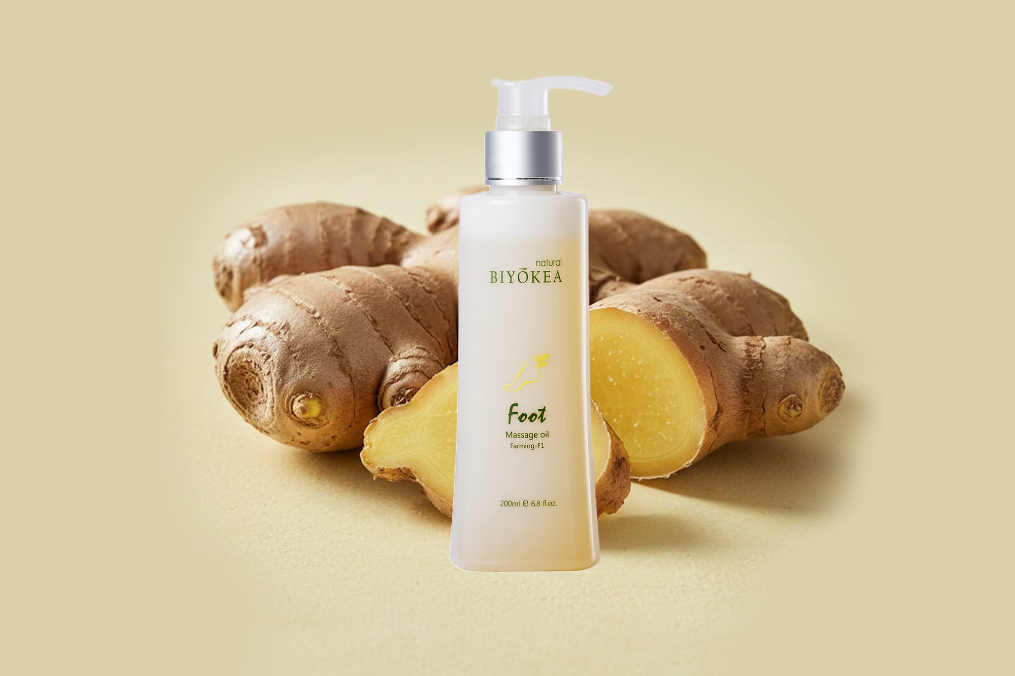 dầu massage chân Farming F1 BIYÒKEA tinh dầu gừng